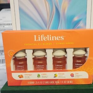 Lifelines Essential Oil Blends 4 Bottle Set New Sealed in Box